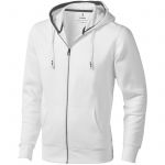 Arora hooded full zip sweater, White (3821101)