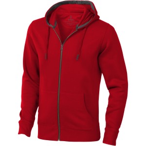Arora unisex full zip hoodie, Red