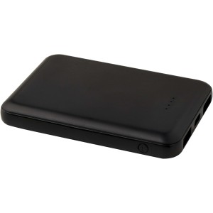 Asama 5000 mAh Type-C recycled plastic power bank, Solid bla (Powerbanks)