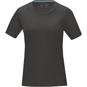Azurite short sleeve women's  organic t-shirt, Storm grey (T-shirt, 90-100% cotton)