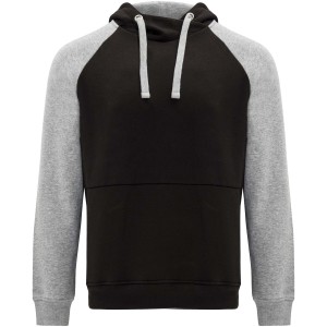 Badet unisex two-tone hoodie, Black, Heather grey