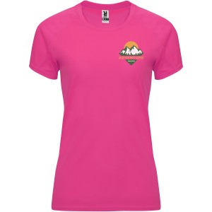 Bahrain short sleeve women's sports t-shirt, Pink Fluor (T-shirt, mixed fiber, synthetic)