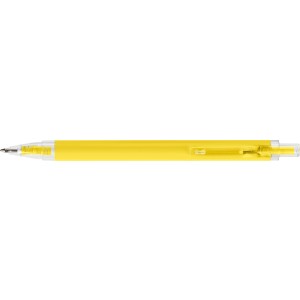 Ballpen Corvin, Recycled, Push, yellow