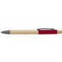 Bamboo ballpen Cesar, red