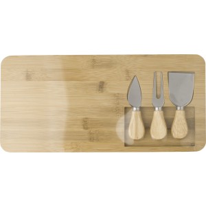 Bamboo cheese board Regina, brown (Wood kitchen equipments)