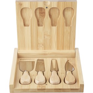 Bamboo cheese board Zea, brown (Wood kitchen equipments)