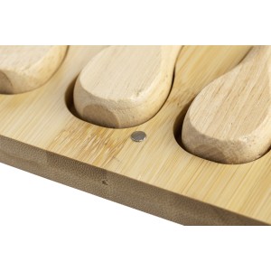 Bamboo cheese board Zea, brown (Wood kitchen equipments)