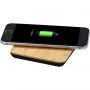 Bamboo / fabric wireless charging pad, Brown