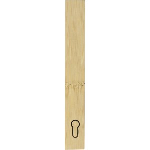 Bamboo solar power bank Elz, brown (Powerbanks)