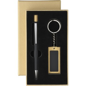 Bamboo writing set Zaid, black (Pen sets)