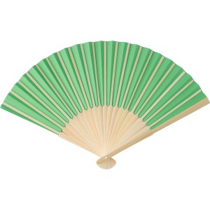 Bamboo hand held fan Elio, Green