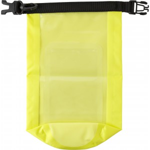 Polyester (210T) watertight bag Pia, yellow (Beach bags)