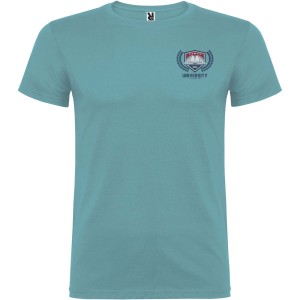 Beagle short sleeve men's t-shirt, Dusty Blue (T-shirt, 90-100% cotton)