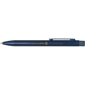 Beatriz recycled brass ballpoint pen, Blue (Metallic pen)