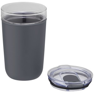 Bello 420 ml glass tumbler with recycled plastic outer wall, (Glasses)