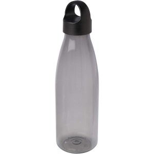 Bergen 800 ml recycled plastic water bottle, Solid black (Water bottles)