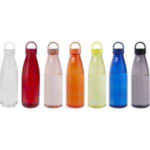 Bergen 800 ml recycled plastic water bottle, Solid black (Water bottles)