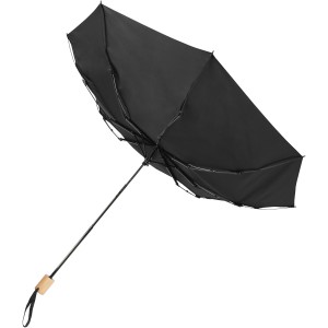 Birgit 21'' foldable windproof recycled PET umbrella, Solid  (Foldable umbrellas)