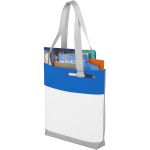 Bloomington convention tote bag, White,Royal blue (12010003)