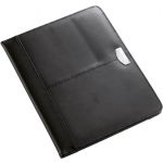 Bonded leather folder Frederick, black (8619-01)