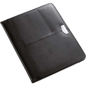 Bonded leather folder Frederick, black (Folders)