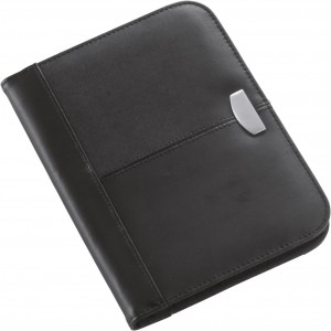 Bonded leather folder Rosa, black (Folders)