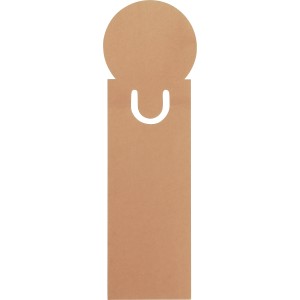 Bookmark Clay, Recycled cardboard, brown