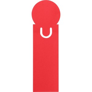 Bookmark Clay, Recycled cardboard, red