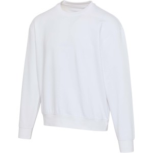 Boris 280 g/m2 unisex OCS organic oversized crewneck sweater, White