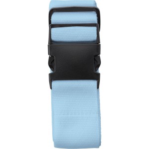 Polyester (300D) luggage belt Lisette, light blue