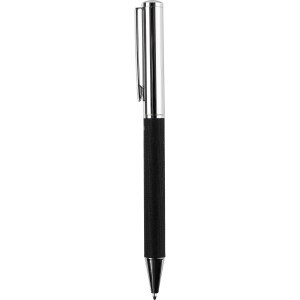 Brass twist ballpen Jalen, black (Metallic pen)