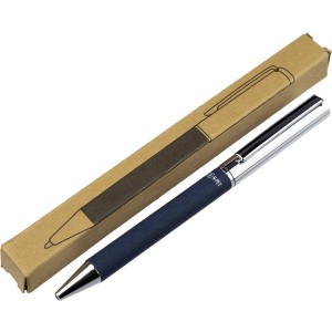 Brass twist ballpen Jalen, blue (Metallic pen)