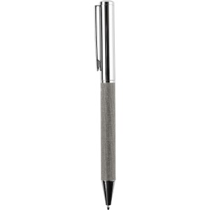 Brass twist ballpen Jalen, grey (Metallic pen)