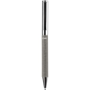 Brass twist ballpen Jalen, grey (Metallic pen)