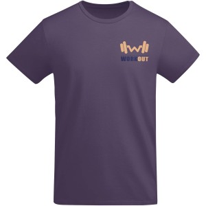 Breda short sleeve men's t-shirt, Lilac (T-shirt, 90-100% cotton)