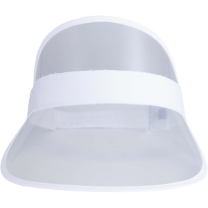 Bright cap with transparent visor, White