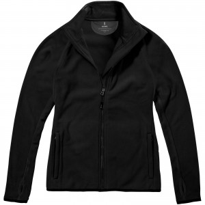 Brossard micro fleece full zip ladies jacket, solid black (Polar pullovers)