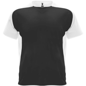 Bugatti short sleeve kids sports t-shirt, Solid black, White (T-shirt, mixed fiber, synthetic)