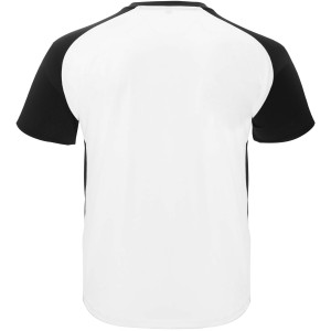 Bugatti short sleeve kids sports t-shirt, White, Solid black (T-shirt, mixed fiber, synthetic)