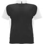 Bugatti short sleeve unisex sports t-shirt, Solid black, White