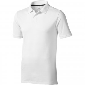 Calgary 200 g/m2 short sleeve men's polo, White