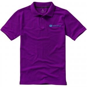 Calgary short sleeve men's polo, Plum (Polo shirt, 90-100% cotton)