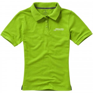 Calgary short sleeve women's polo, Apple Green (Polo shirt, 90-100% cotton)