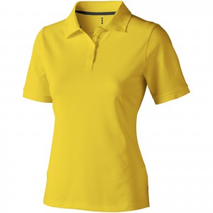 Calgary short sleeve women's polo, Yellow (Polo shirt, 90-100% cotton)