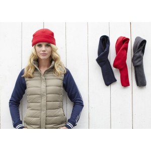 Polyester fleece (200 gr/m2) beanie Elliana, red (Hats)