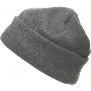Polyester fleece beanie., grey (Hats)