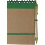 Cardboard notebook Emory, green