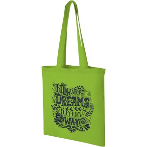 Carolina 100 g/m2 cotton tote bag, Lime (cotton bag)