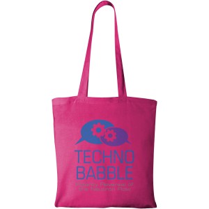 Carolina 100 g/m2 cotton tote bag, Magenta (cotton bag)