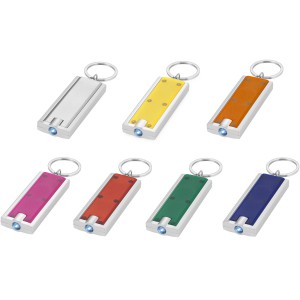 Castor LED keychain light, Silver (Keychains)